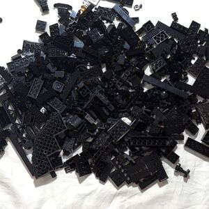 1 lb (16 oz) of Black LEGO of Bricks, Plates, Specialty Parts - Clean!